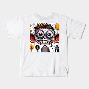 Creepy Portrait Kids T-Shirt